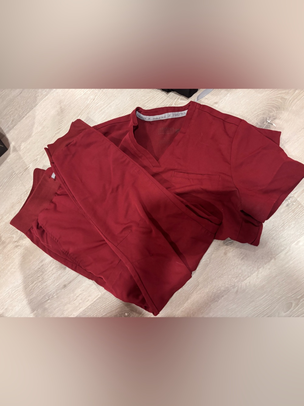 Maroon Fabletics Scrubs